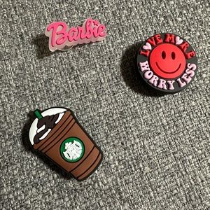 SET OF 3 Jibbitz for Crocs • Barbiecore 🎀